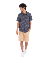 The Hurley Mens Printing Press Arbore Shirt in Destroyer