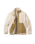 Clover Sherpa Fleece Jacket in Vintage White