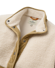Clover Sherpa Fleece Jacket in Vintage White