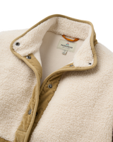 Clover Sherpa Fleece Jacket in Vintage White