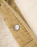 Clover Sherpa Fleece Jacket in Vintage White