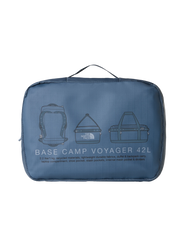 The The North Face Base Camp Voyager 42L Duffel in Granite Grey & Frost Grey