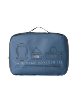 The The North Face Base Camp Voyager 42L Duffel in Granite Grey & Frost Grey