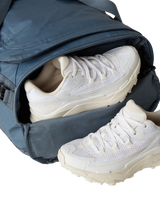 The The North Face Base Camp Voyager 42L Duffel in Granite Grey & Frost Grey