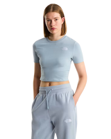 Essential Cropped Slim T-Shirt in Frost Grey