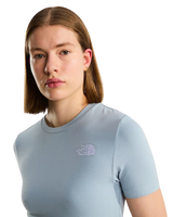 Essential Cropped Slim T-Shirt in Frost Grey