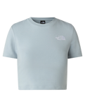 The The North Face Womens Essential Cropped Slim T-Shirt in Frost Grey