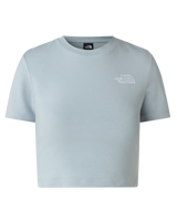 The The North Face Womens Essential Cropped Slim T-Shirt in Frost Grey