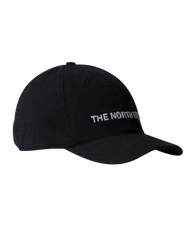 The The North Face Womens Roomy Norm Cap in TNF Black Washed & Horizontal Logo
