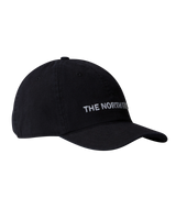 The The North Face Womens Roomy Norm Cap in TNF Black Washed & Horizontal Logo