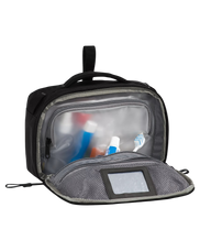Base Camp Voyager Wash Bag in Black & Grey