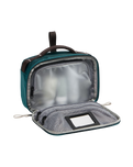 Base Camp Voyager Wash Bag in Pacific Teal, Dark Chestnut & Stone Slab