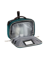Base Camp Voyager Wash Bag in Pacific Teal, Dark Chestnut & Stone Slab