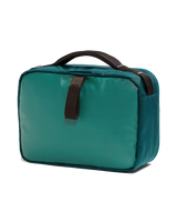Base Camp Voyager Wash Bag in Pacific Teal, Dark Chestnut & Stone Slab