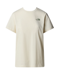 The The North Face Womens Redbox Relaxed T-Shirt in White Dune & Slate Moss