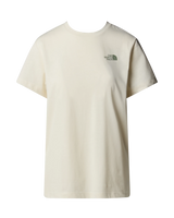 The The North Face Womens Redbox Relaxed T-Shirt in White Dune & Slate Moss