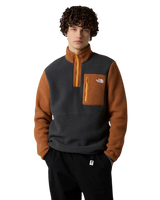 Yumiori 1/4 Zip Fleece Jacket in Asphalt Grey & Burnt Umber