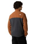 Yumiori 1/4 Zip Fleece Jacket in Asphalt Grey & Burnt Umber