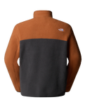 The The North Face Mens Yumiori 1/4 Zip Fleece Jacket in Asphalt Grey & Burnt Umber