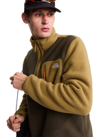 Yumiori 1/4 Zip Fleece Jacket in New Taupe Green