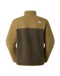 The The North Face Mens Yumiori 1/4 Zip Fleece Jacket in New Taupe Green
