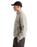 Fleeski 1/4 Zip Pullover Fleece Jacket in Stone