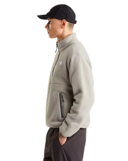 Fleeski 1/4 Zip Pullover Fleece Jacket in Stone