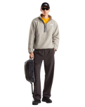 Fleeski 1/4 Zip Pullover Fleece Jacket in Stone