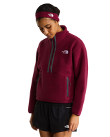 Fleeski 1/4 Zip Pullover Fleece Jacket in Burgundy Crush