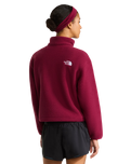Fleeski 1/4 Zip Pullover Fleece Jacket in Burgundy Crush