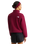 Fleeski 1/4 Zip Pullover Fleece Jacket in Burgundy Crush