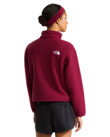 Fleeski 1/4 Zip Pullover Fleece Jacket in Burgundy Crush