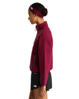 Fleeski 1/4 Zip Pullover Fleece Jacket in Burgundy Crush