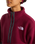 Fleeski 1/4 Zip Pullover Fleece Jacket in Burgundy Crush