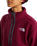 Fleeski 1/4 Zip Pullover Fleece Jacket in Burgundy Crush