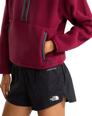 Fleeski 1/4 Zip Pullover Fleece Jacket in Burgundy Crush