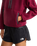 Fleeski 1/4 Zip Pullover Fleece Jacket in Burgundy Crush