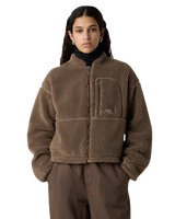 Extreme Pile Full Zip Fleece Jacket in Mocha Brown