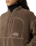 Extreme Pile Full Zip Fleece Jacket in Mocha Brown