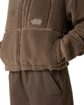 Extreme Pile Full Zip Fleece Jacket in Mocha Brown