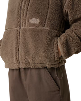 Extreme Pile Full Zip Fleece Jacket in Mocha Brown