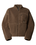 The The North Face Womens Extreme Pile Full Zip Fleece Jacket in Mocha Brown