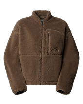 The The North Face Womens Extreme Pile Full Zip Fleece Jacket in Mocha Brown