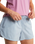 Flex Woven Walkshorts in Frost Grey