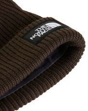 Salty Lined Beanie in Dark Chestnut