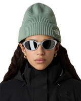 Logo Box Cuffed Beanie in Slate Moss & Bark Mist