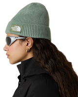 Logo Box Cuffed Beanie in Slate Moss & Bark Mist