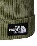 The The North Face Mens Logo Box Pom Beanie in Bark Mist