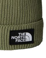 The The North Face Mens Logo Box Pom Beanie in Bark Mist