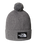 The The North Face Mens Logo Box Pom Beanie in TNF Medium Grey Heather